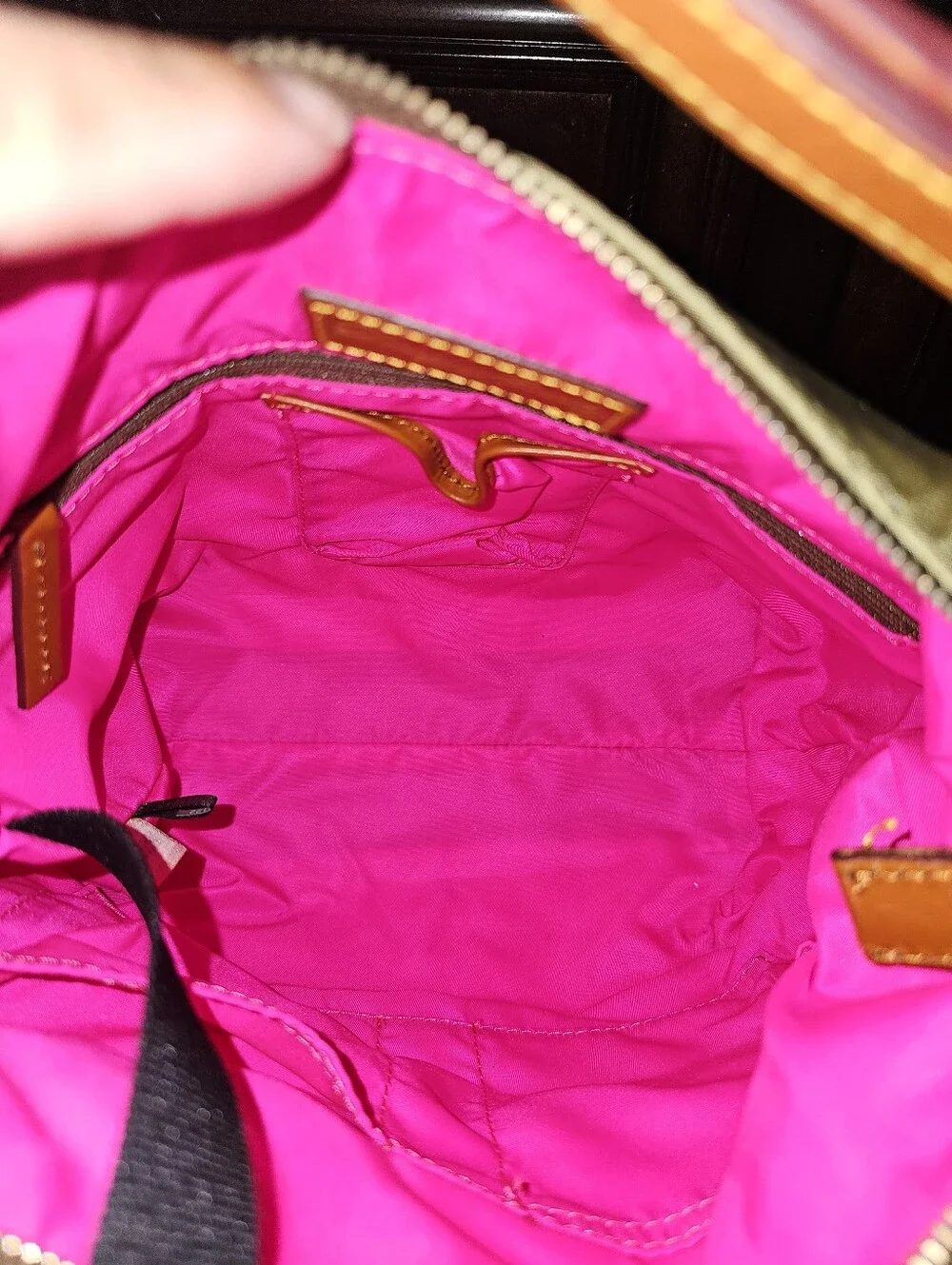 Dooney & Bourke Olive Hobo Bag - Vintage